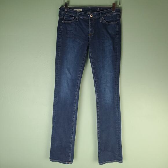 Ag Adriano Goldschmied Womens The Ballad Slim Boot Dark Wash Jeans Size 27 - Picture 1 of 6